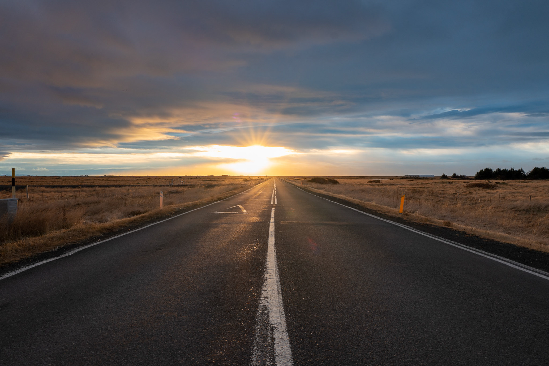 Route typique en Islande