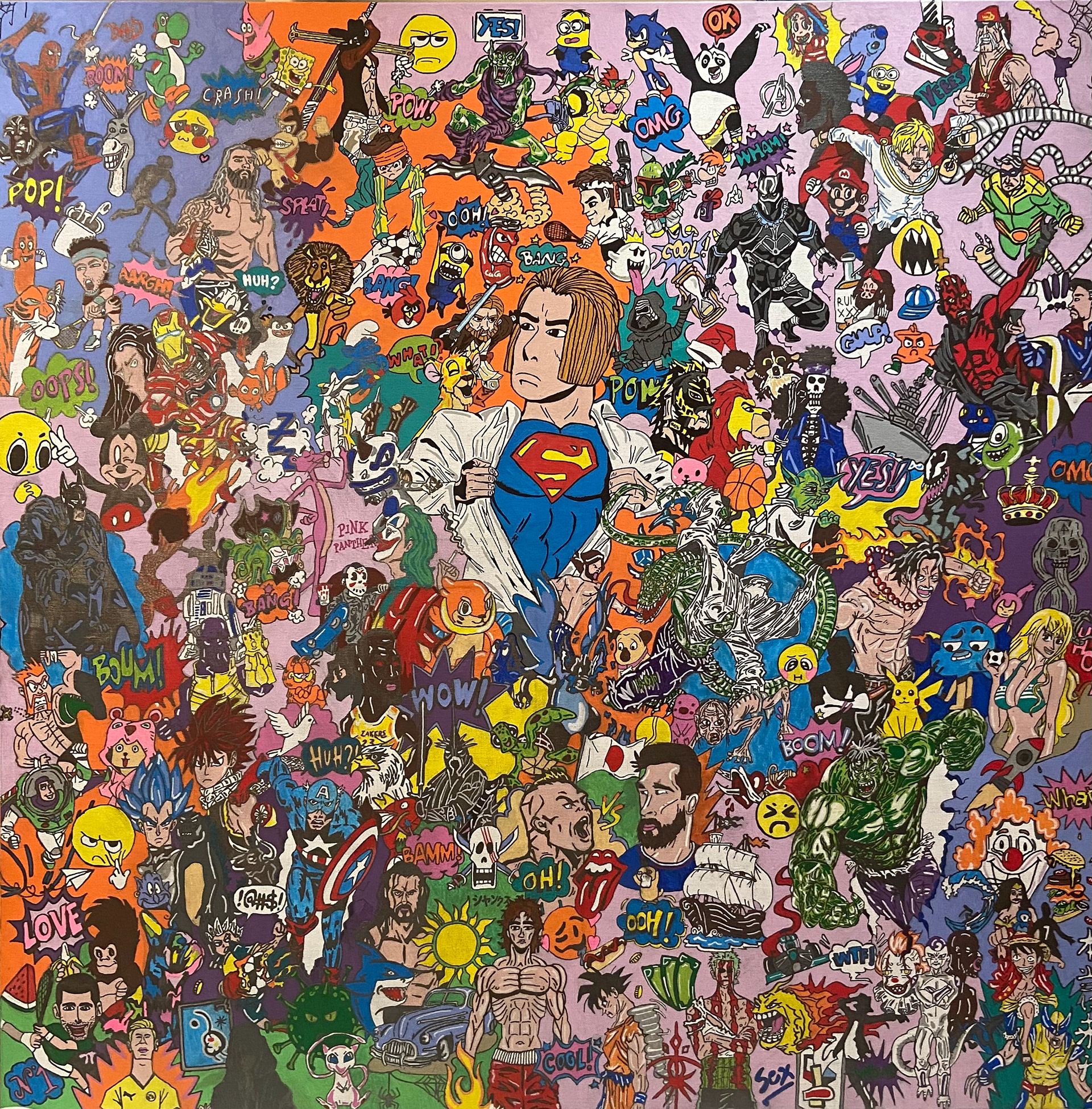 toile 1 mètre X 1 mètre, Sans Thème  euros