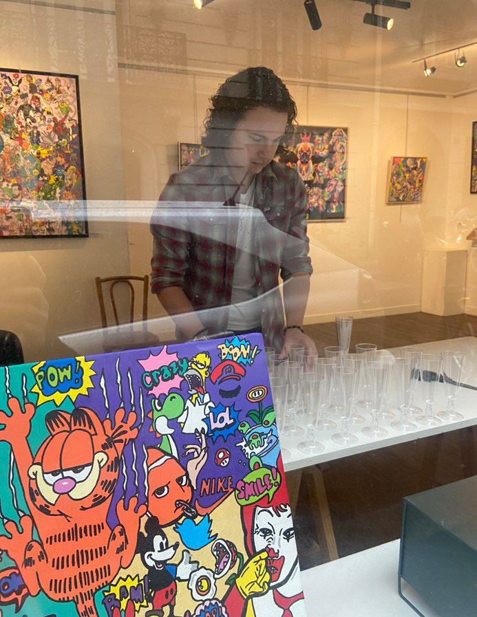 préparation du vernissage