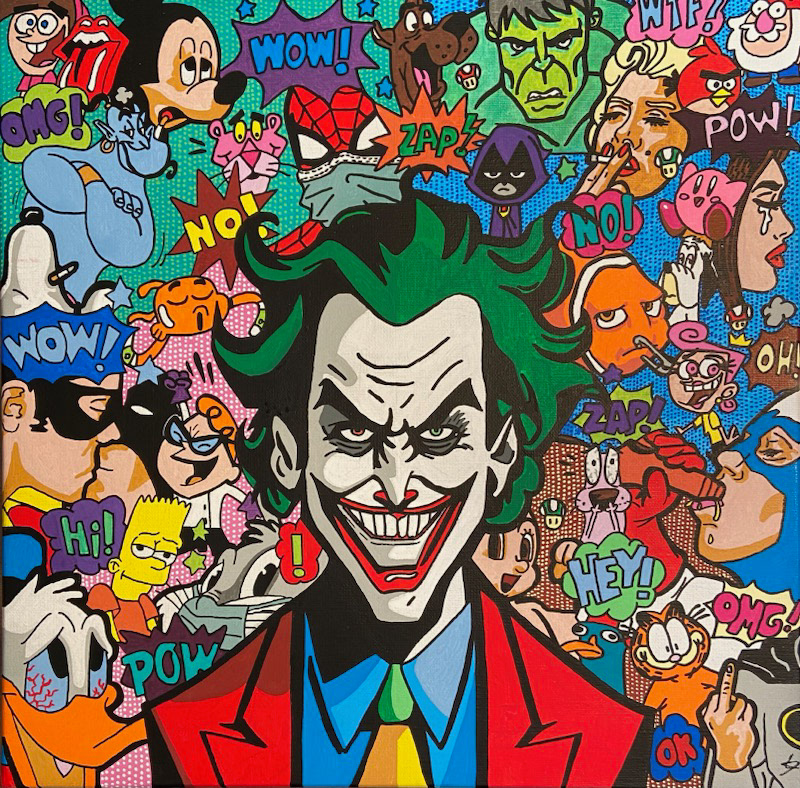 joker, 40X40cm