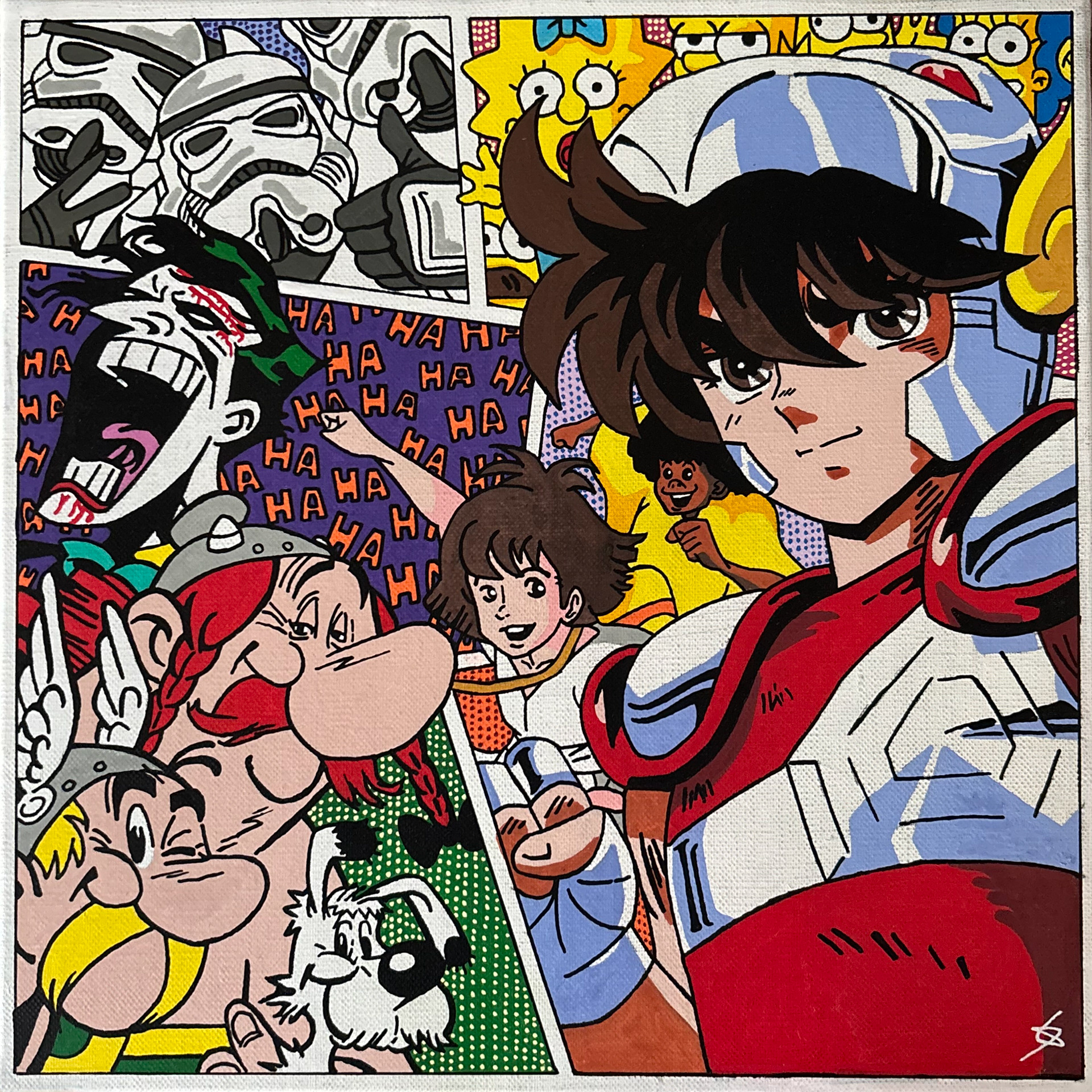 UNIVERSES COLLIDE, 30X30cm