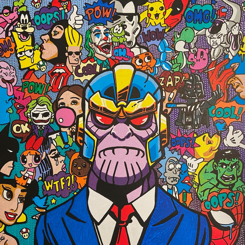 Mad Titan,40X40 cm
