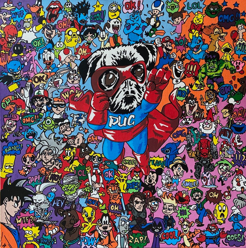 My super hero, 60X60 cm, (disponible)