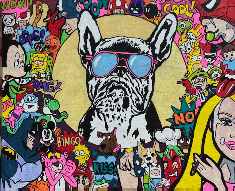 French touch 46X38cm, (disponible)