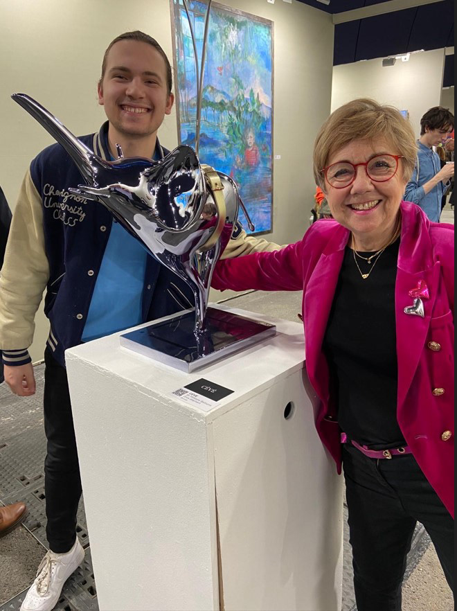 Rencontre avec Céve, à Art Capital, un grand bonheur!