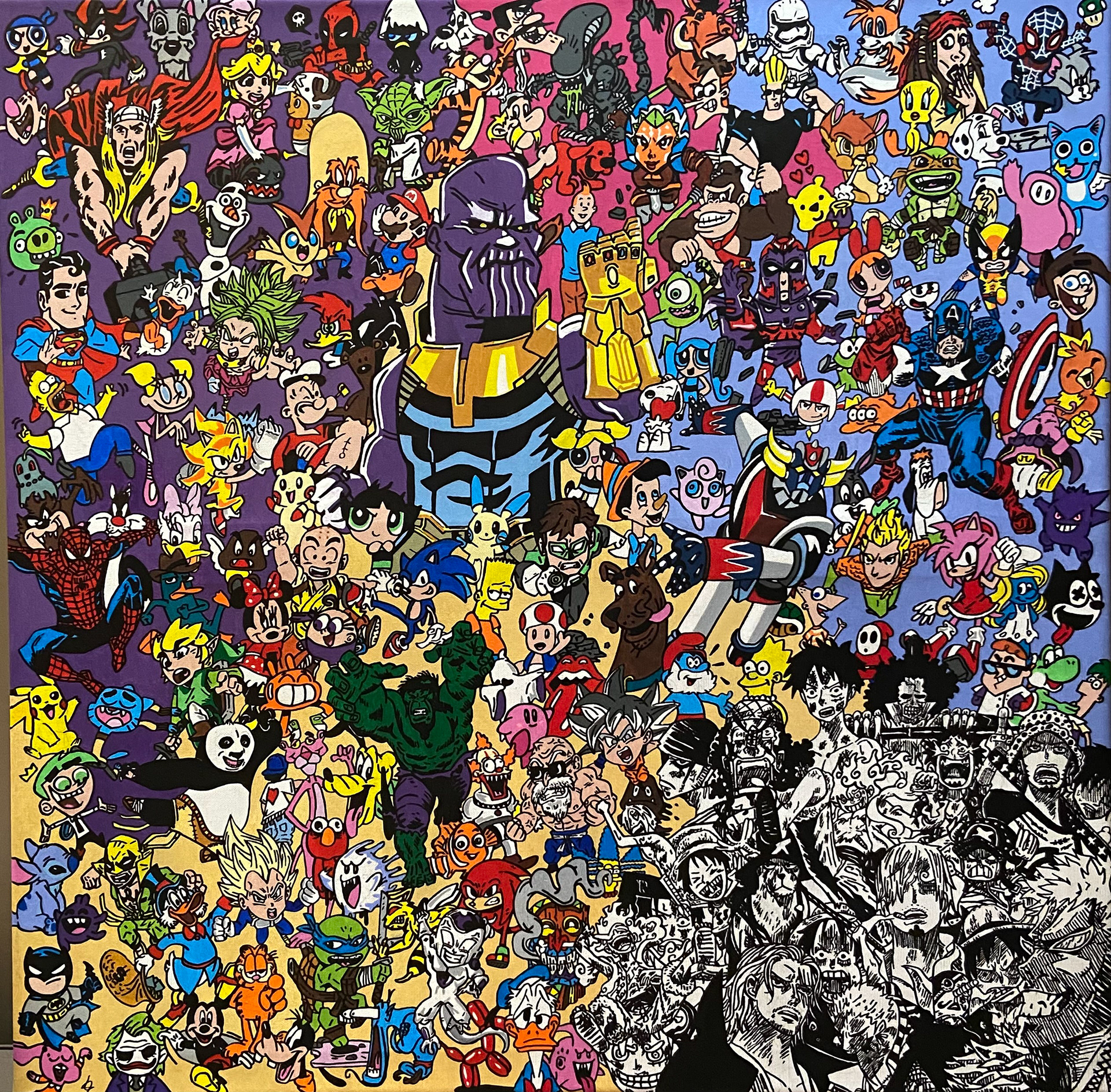 Thanos, 80X80cm,  (disponible)