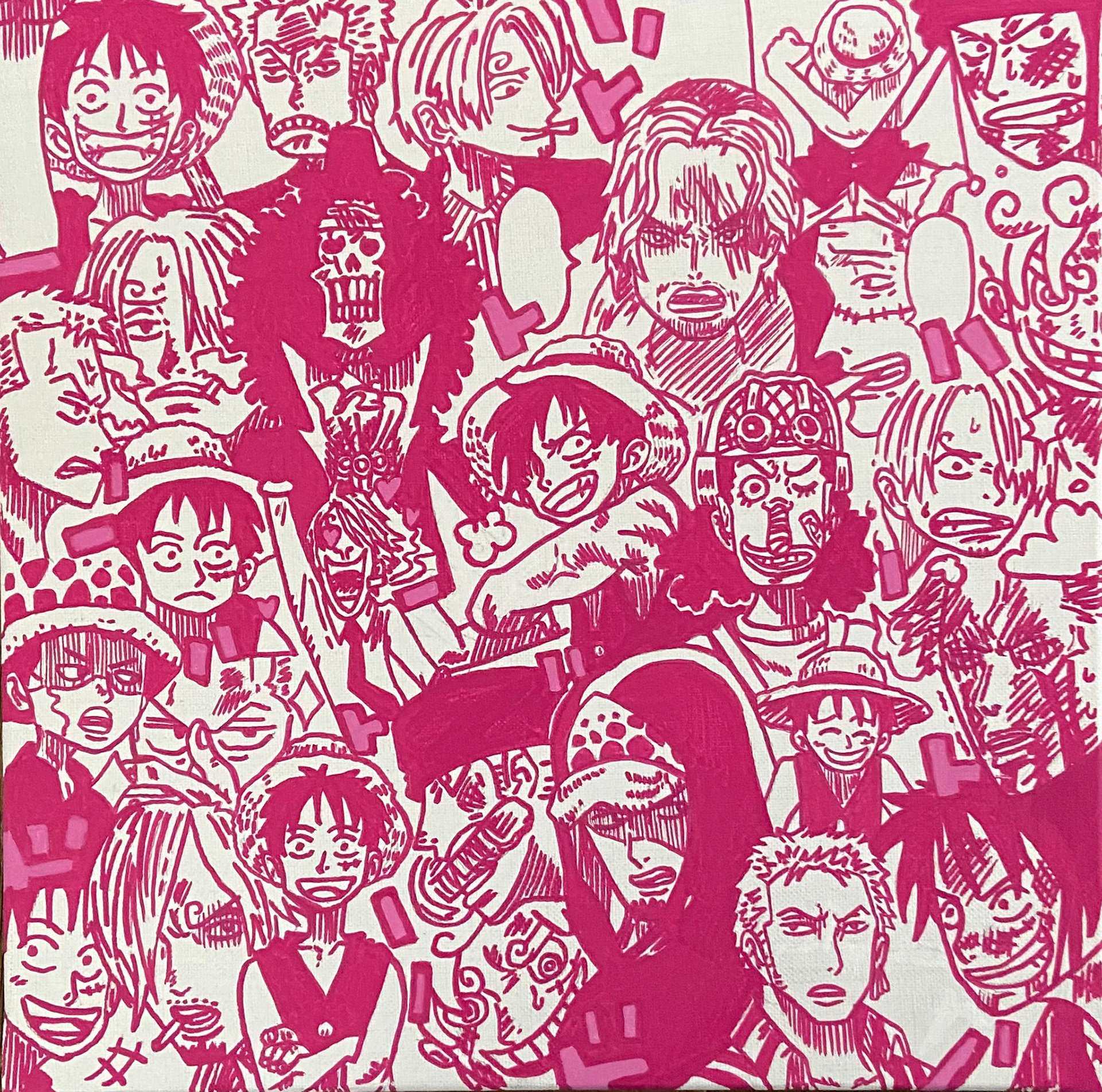 serie one peace, 30x30cm, (disponible)