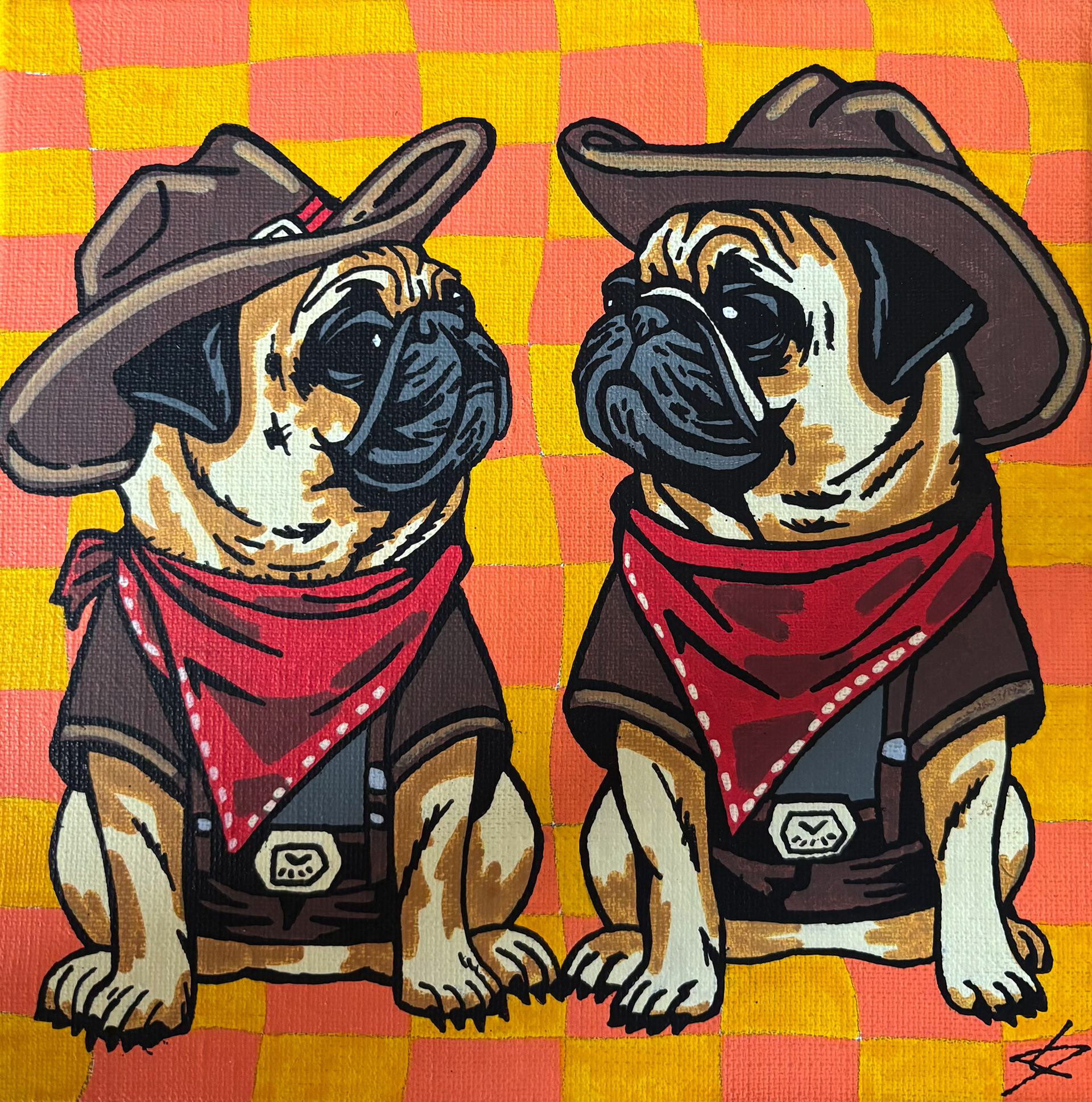 PUG WESR, 20X20cm (disponible)