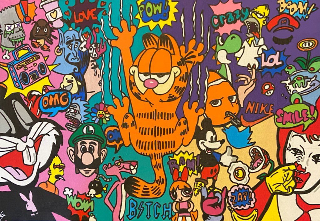 Garfield, 50X35cm, (disponible)