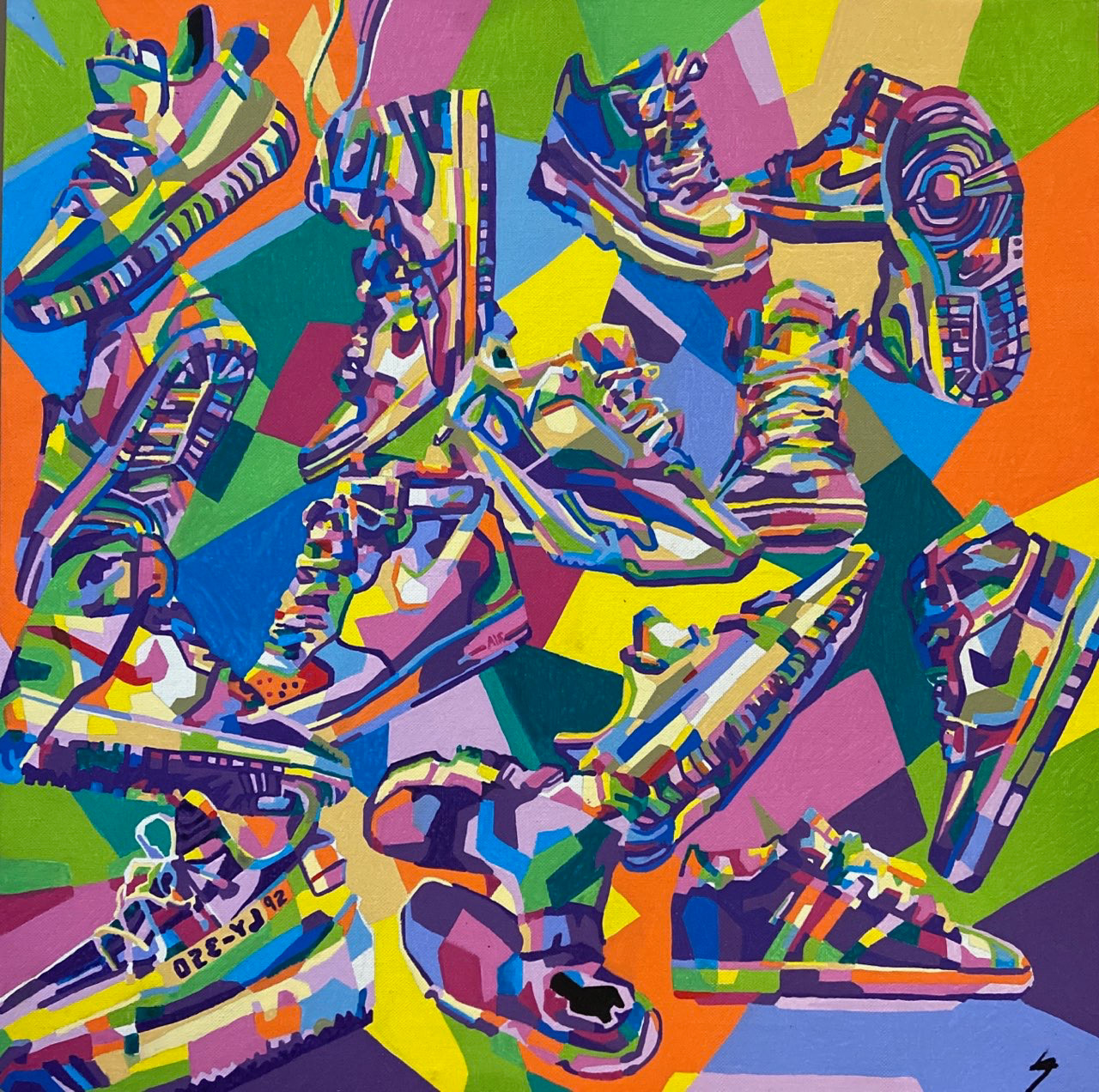 Street shoes part 2, 50X50cm