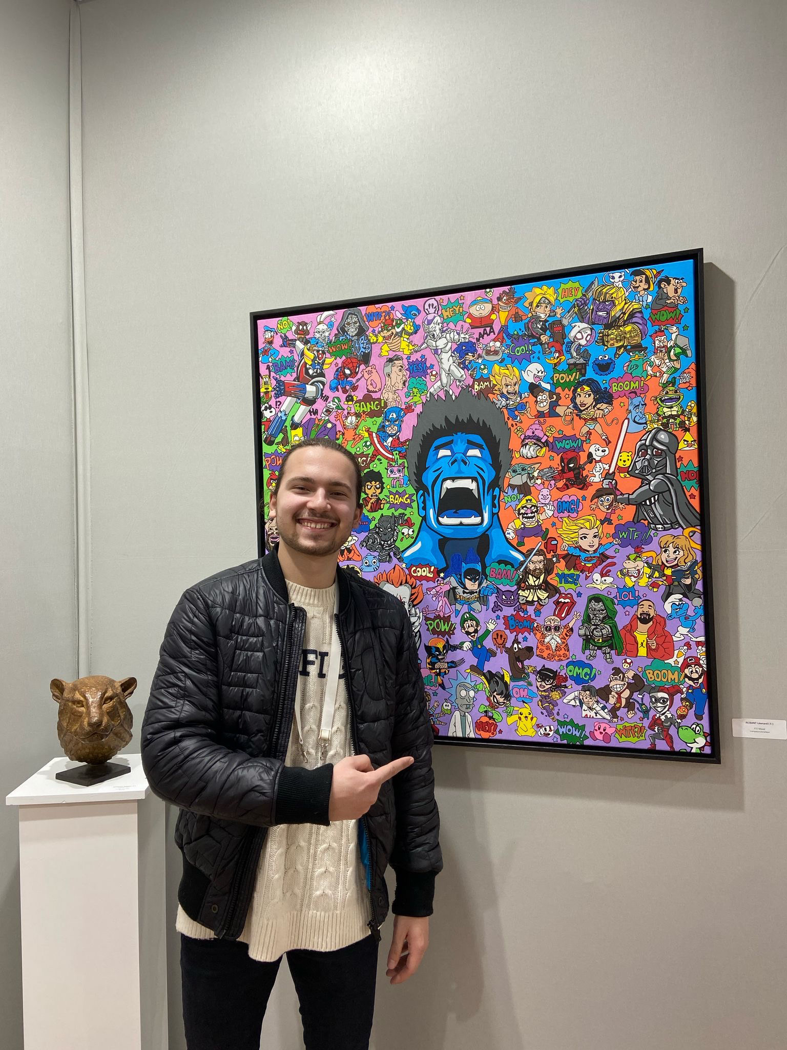 Très fièr de présenter ma toile au Salon des Artistes français