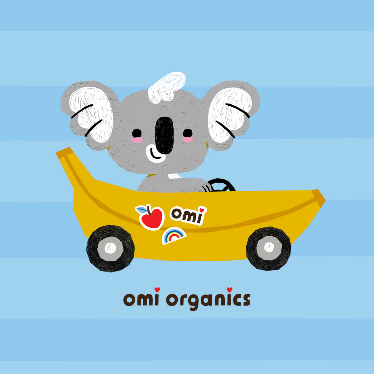 Omi Organics mascot