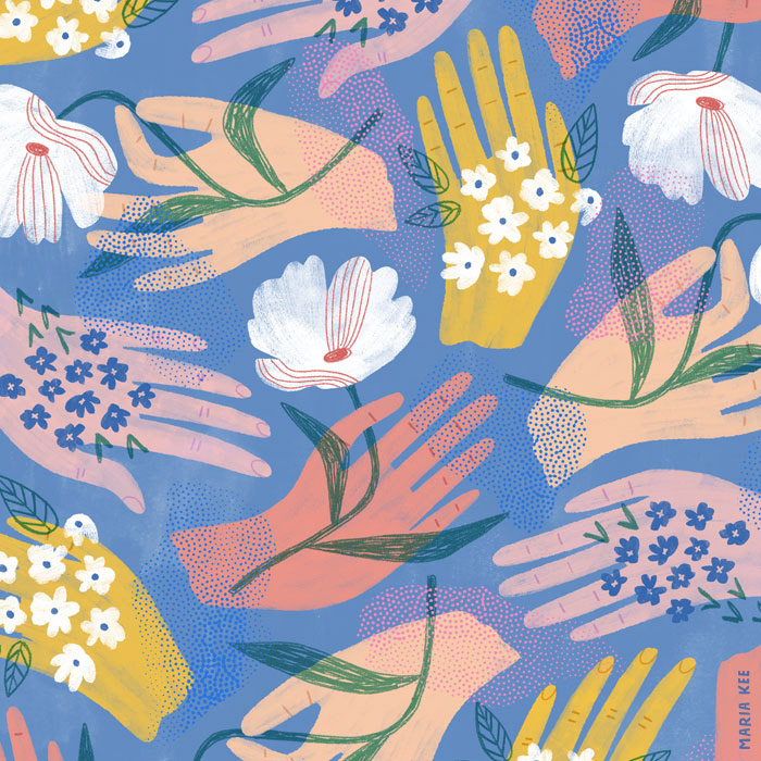 Floral Hands pattern