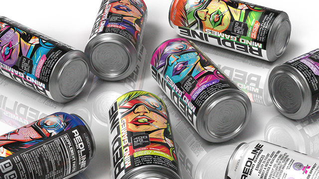 REDLINE Mind Games packaging and illustration