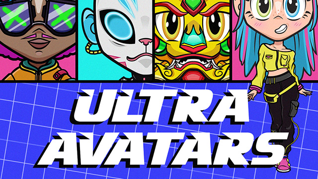 Illustrated character avatars created for the Ultra app