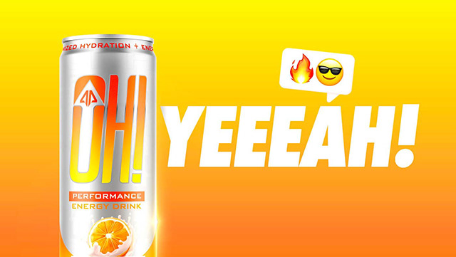 OH! Energy Drink packaging and illustration design