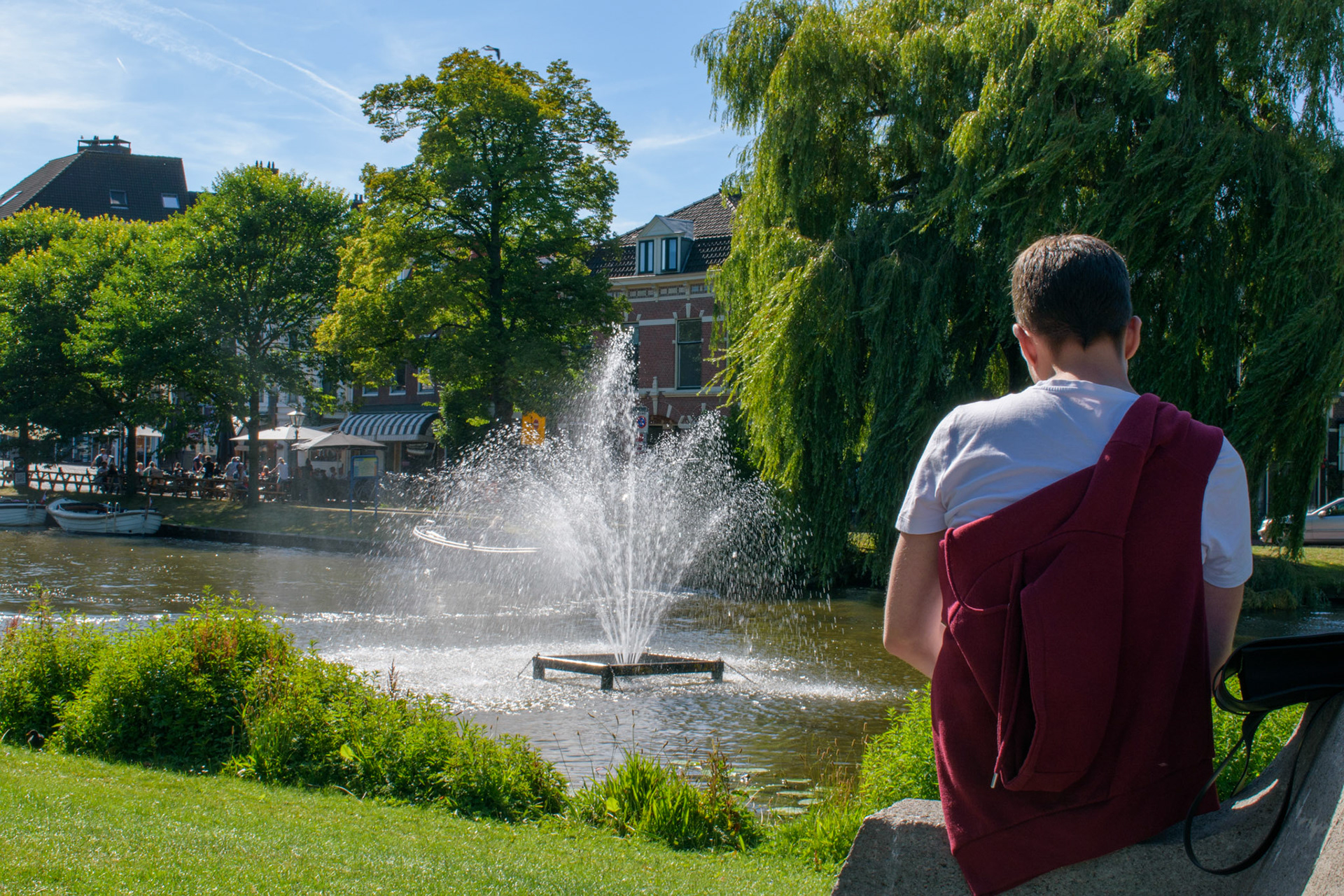 Boy in park