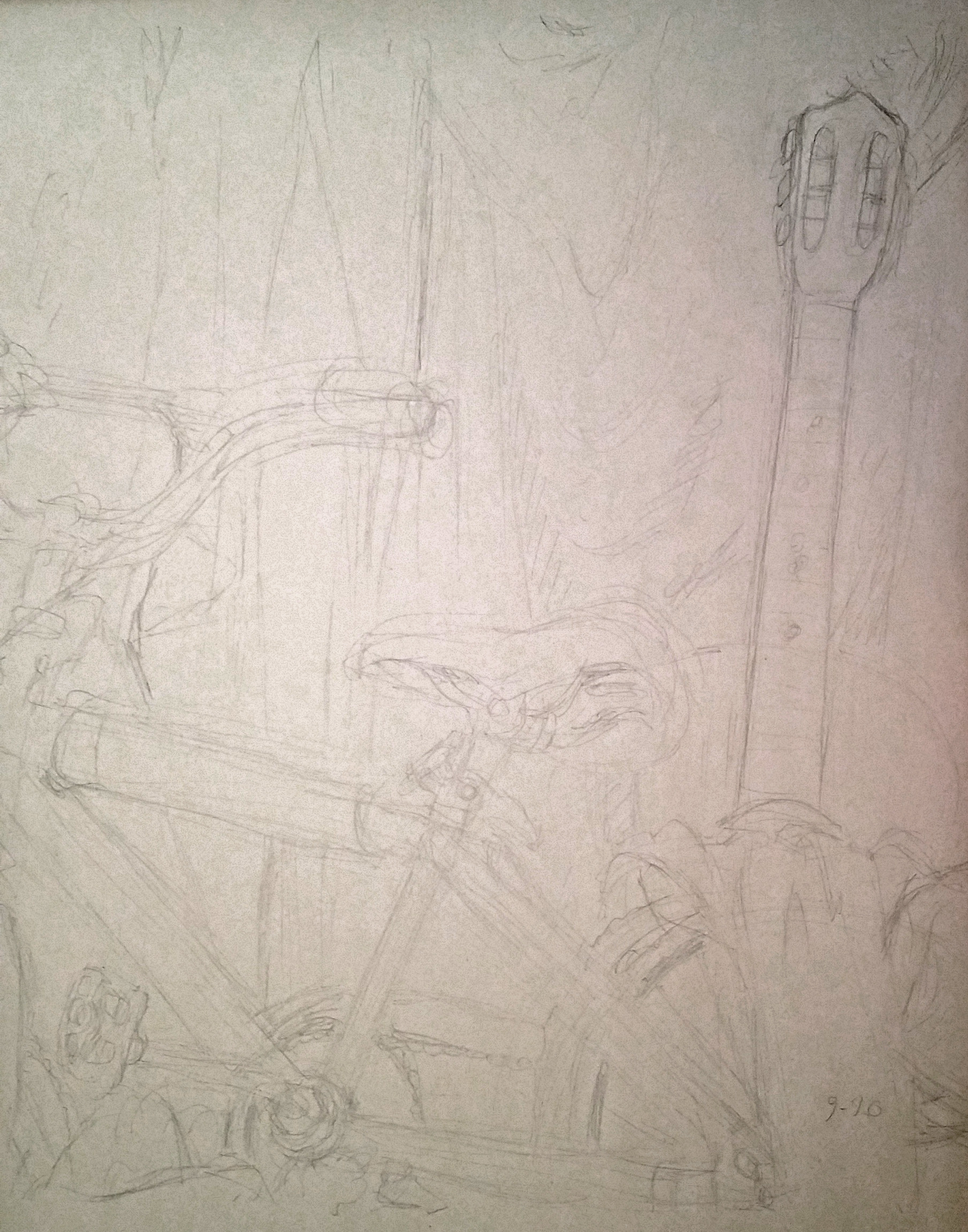 undecided composition sketch