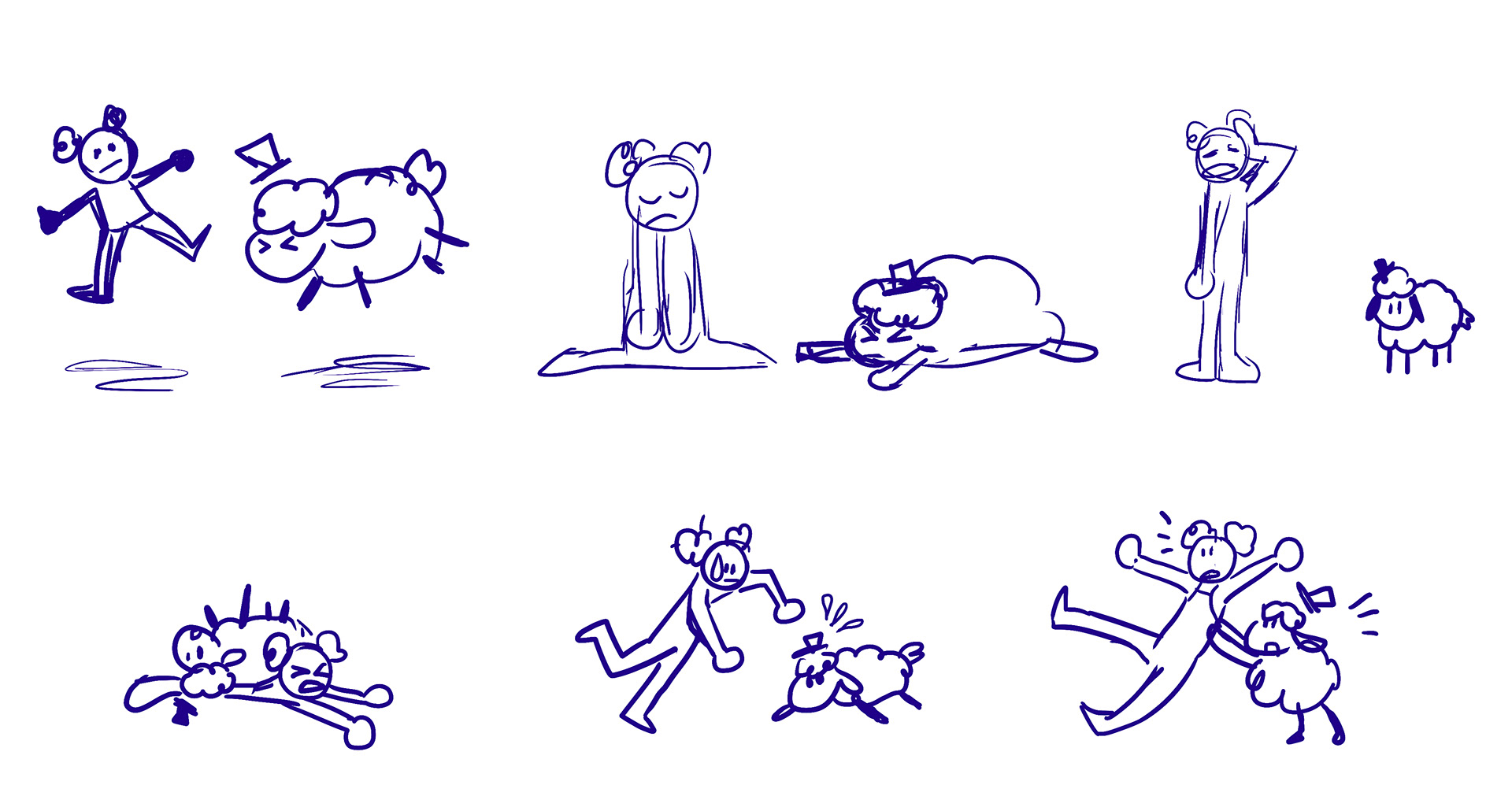 Rough fail pose ideas