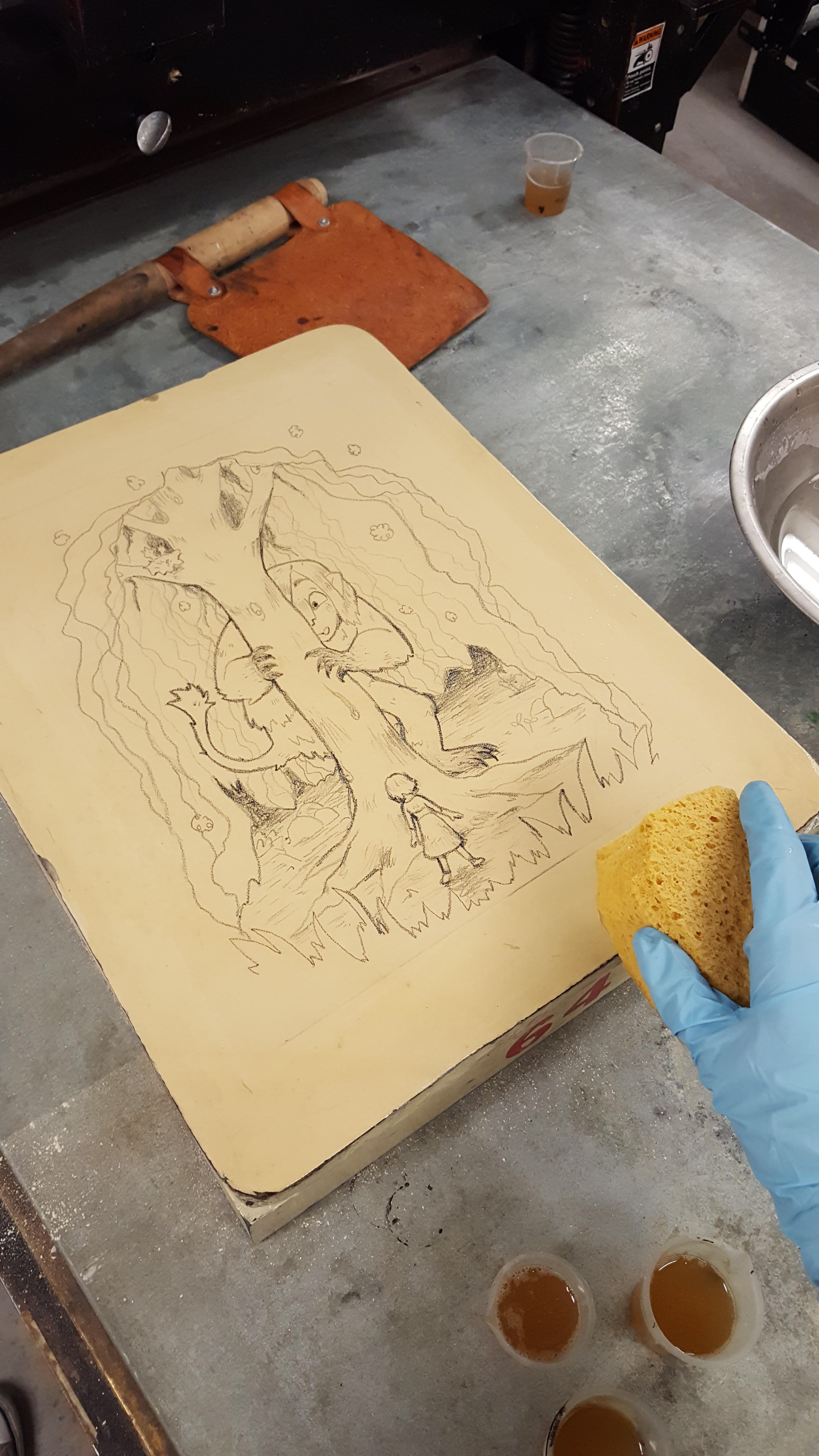 Meant to be the final version (Stone was not prepared properly and did not print)