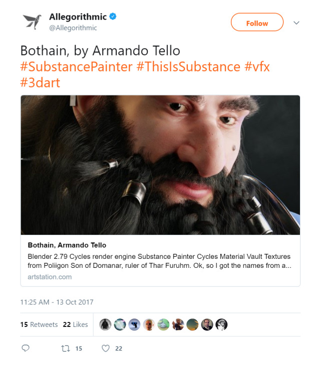 Allegorithmic's official Twitter feed