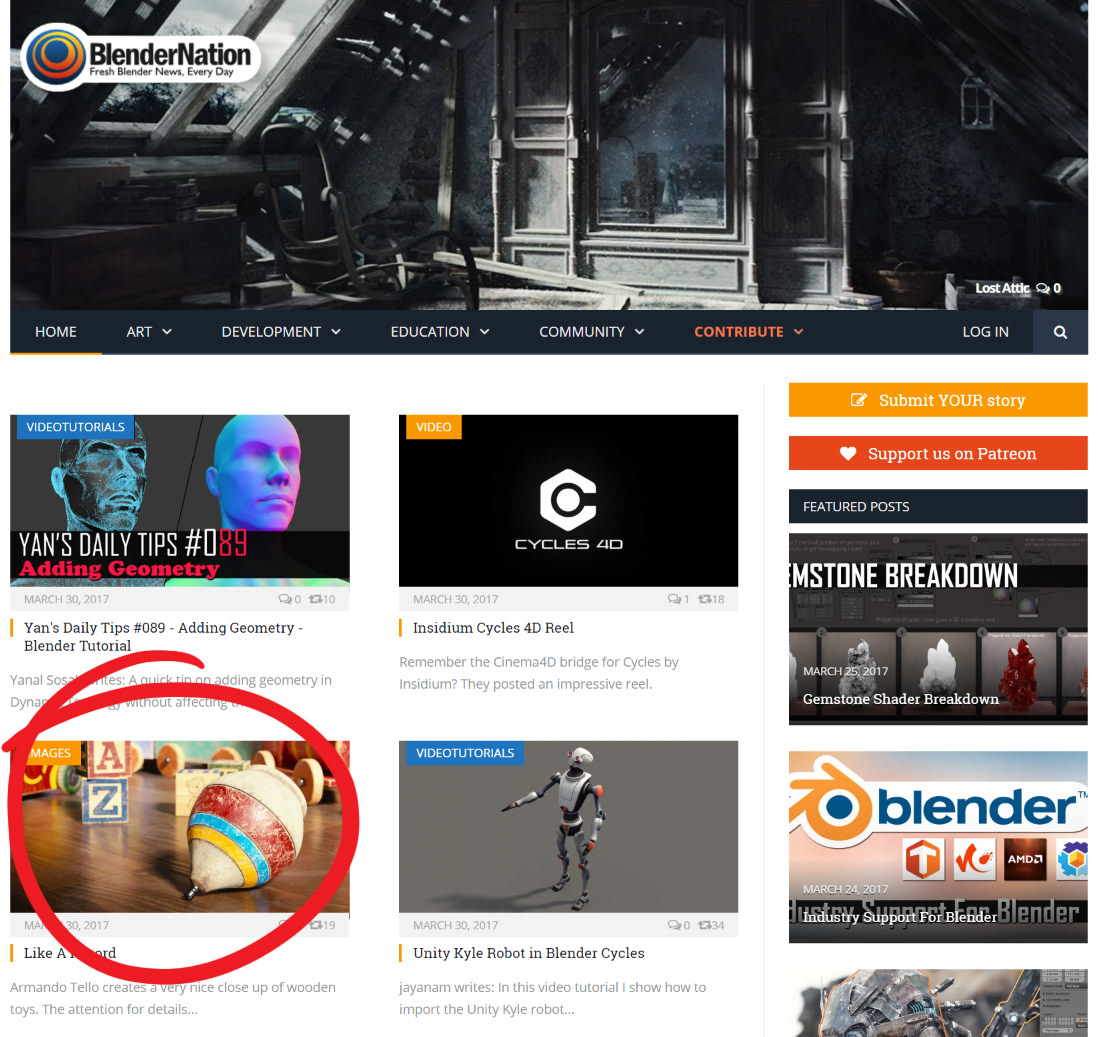 Blendernation website