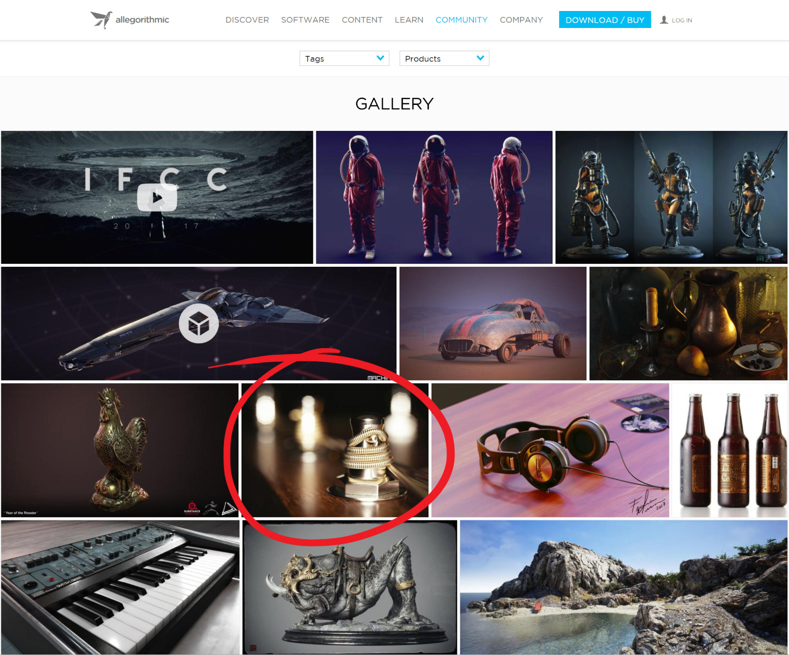 Allegorithmic's official website