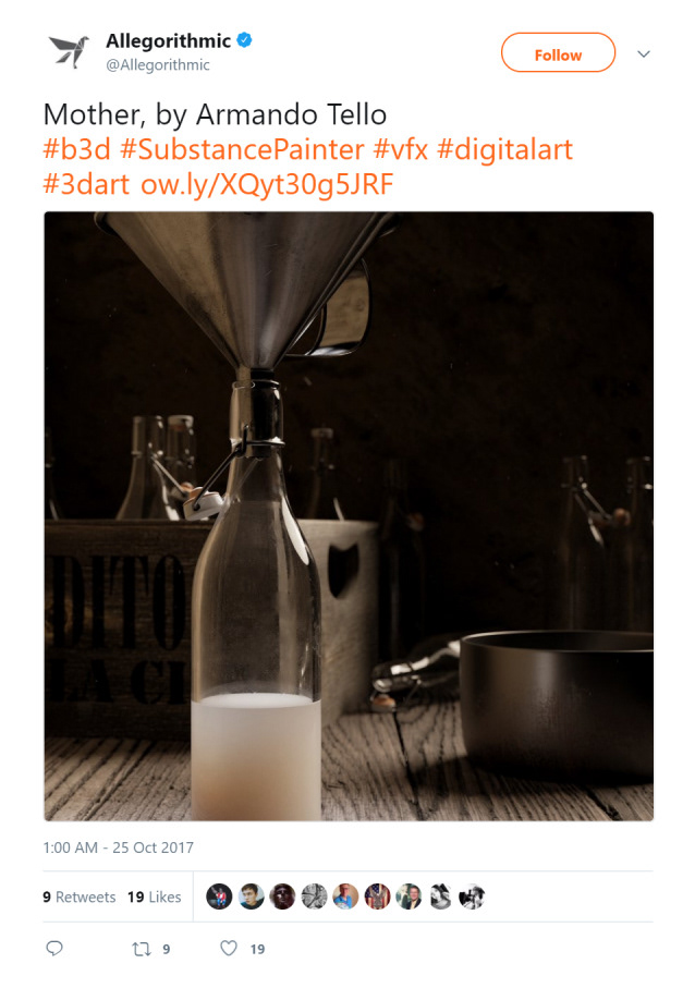 Allegorithmic's official Twitter feed