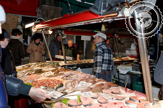 Venise, Marché aux poissons du Rialto