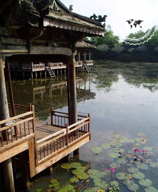 Vietnam, temple de l'empereur Tu Duc