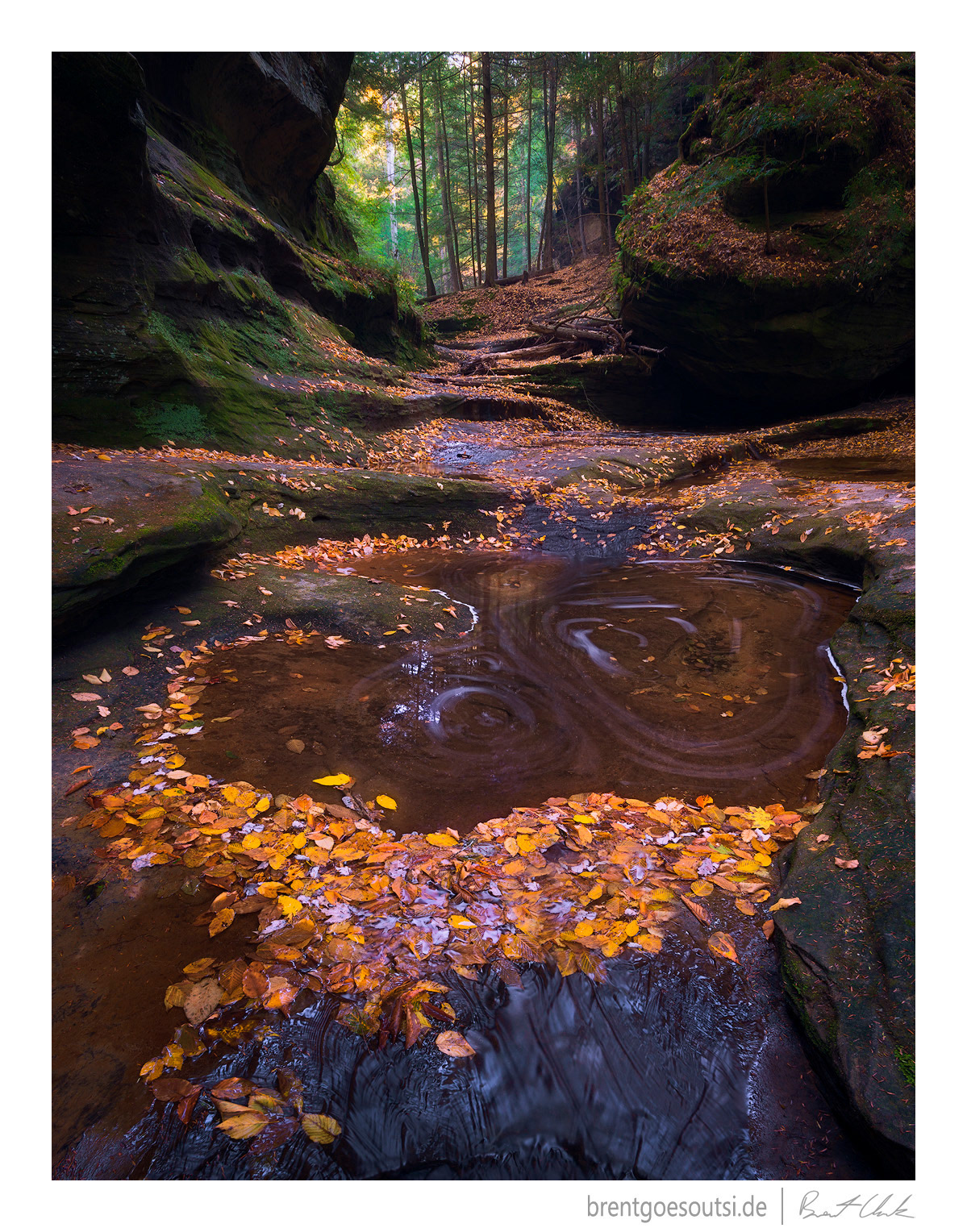Swirling Water in Gorge
