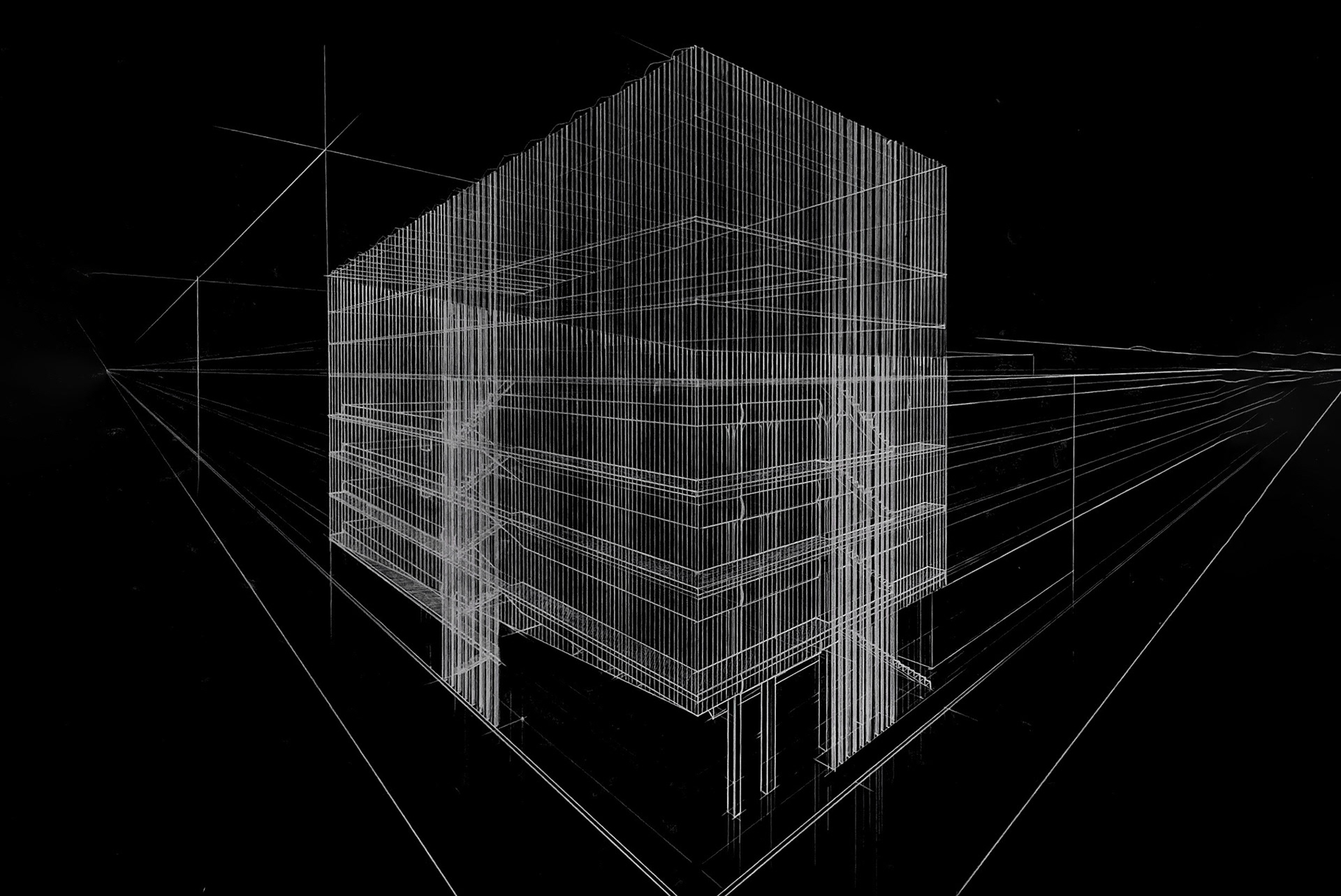 PERSPECTIVE DRAWING: PEN ON PAPER