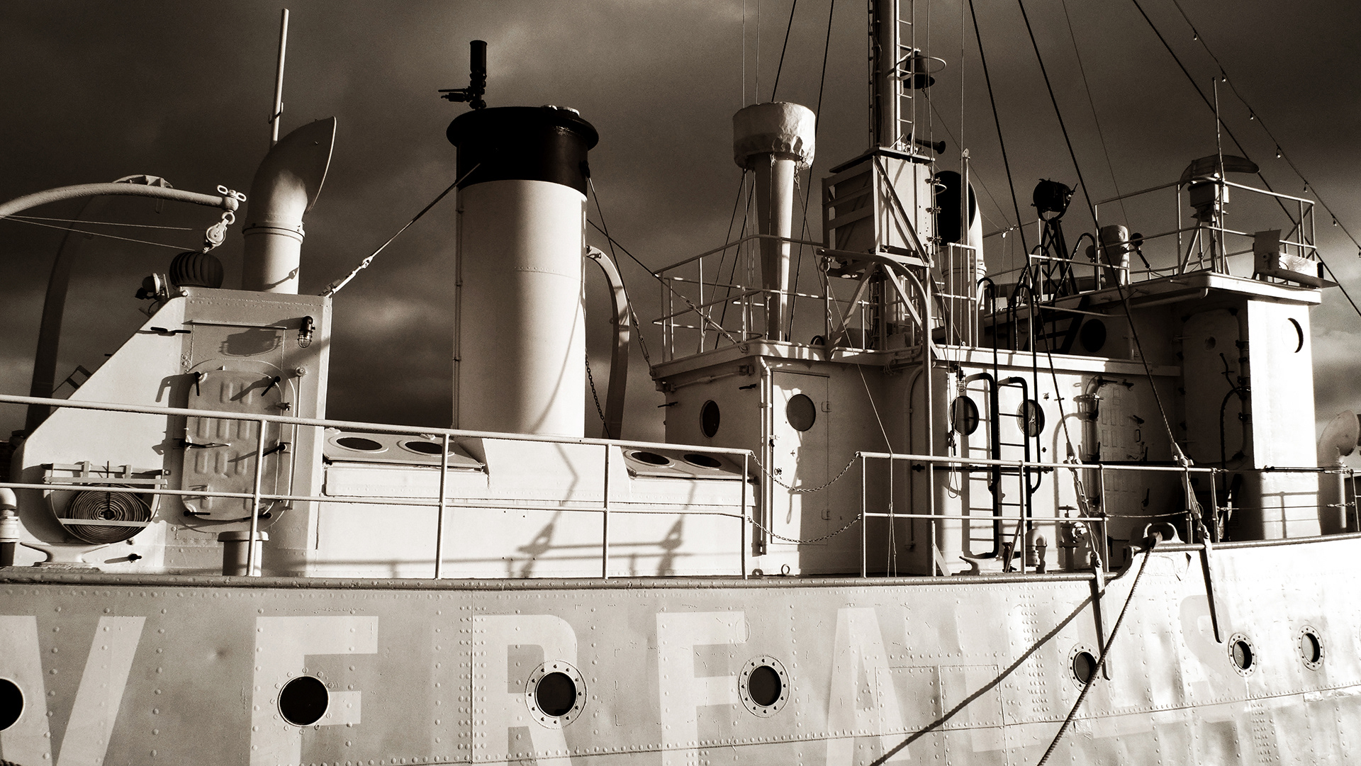Lightship Overfalls Superstructure, Lewes, Delaware