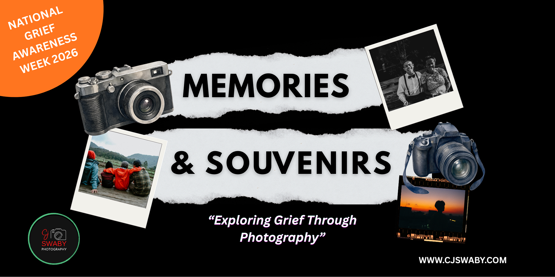 Memories & Souvenirs Online workshop exploring grief through photography for National Grief Awareness Week 2026.