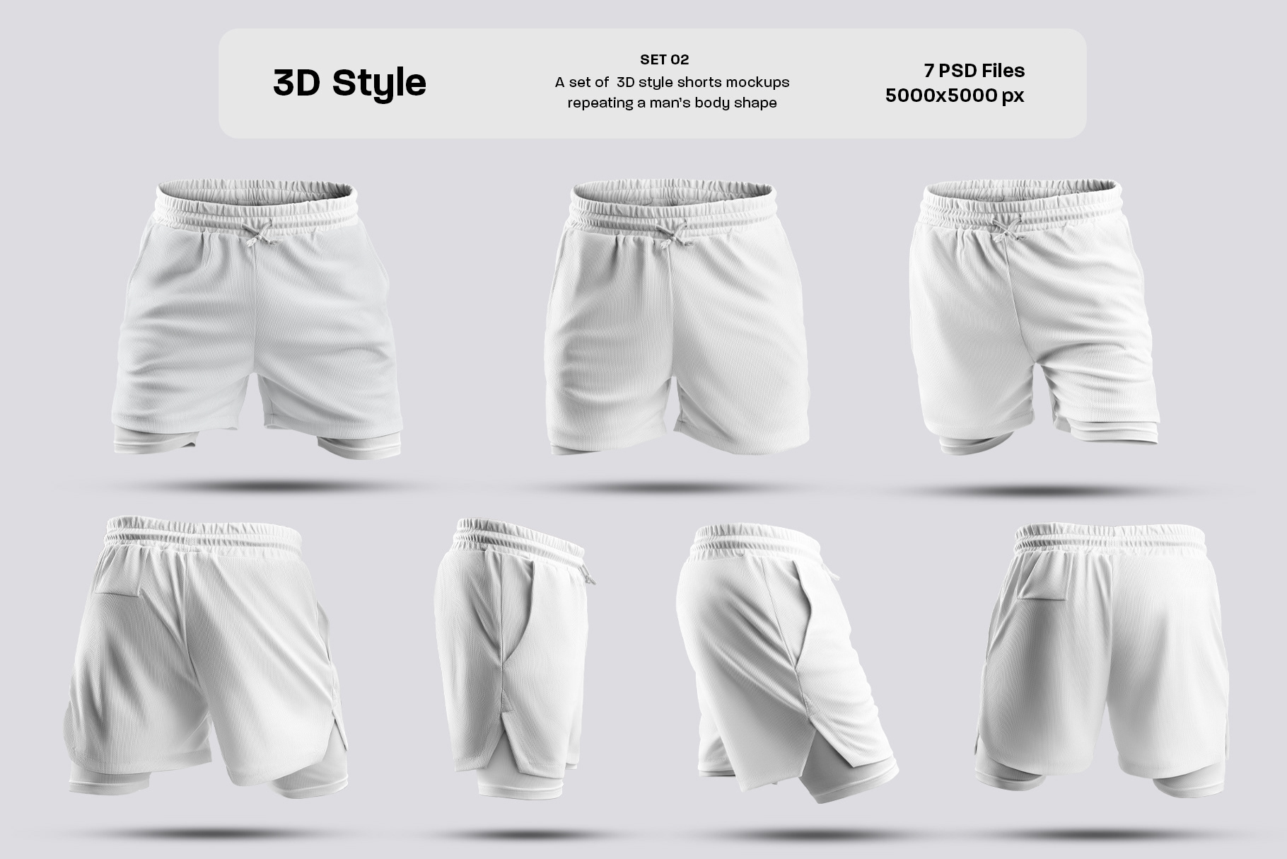 Creative Team December Dsgn 22 Mens Mockups Shorts With Compression