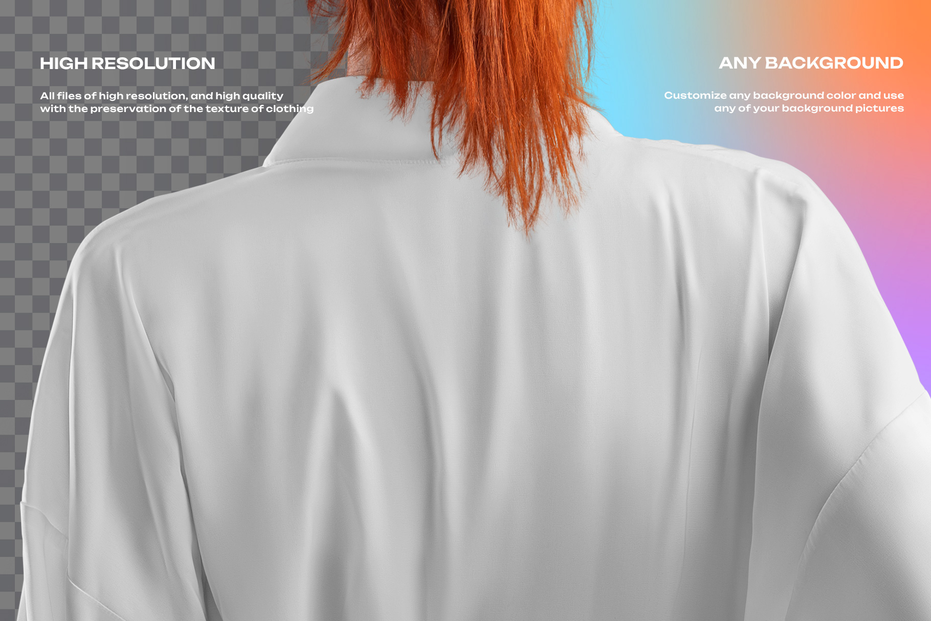Creative Team December. dsgn - 4 Mockups of a Silk Robe