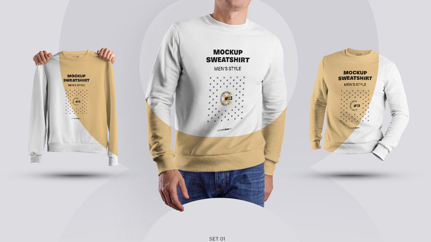 Creative Team December. dsgn - 24 Mockup Mens Sweatshirt (3 free