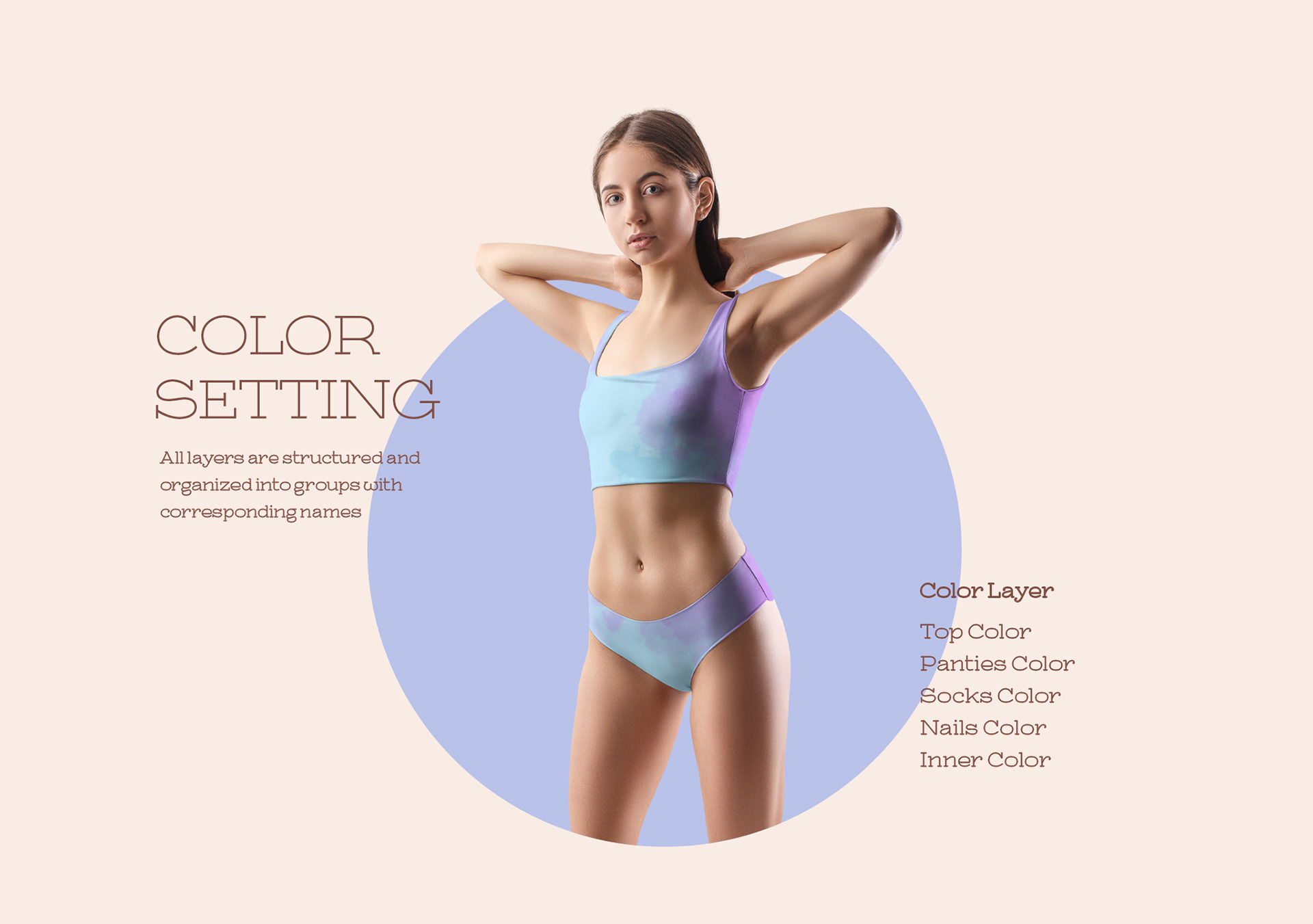 Creative Team December. dsgn - 9 Mockups Woman Underwear. Top and