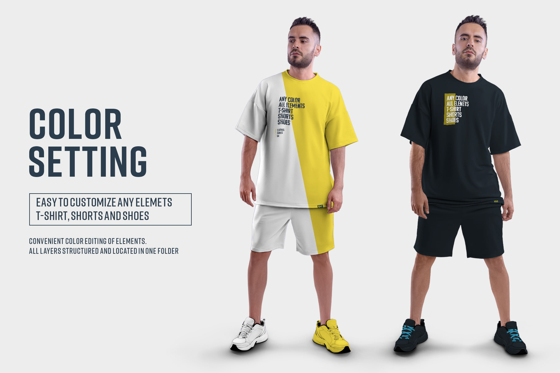 Creative Team December Dsgn Mockups Oversize T Shirt And Shorts Kit 1 Free 6924