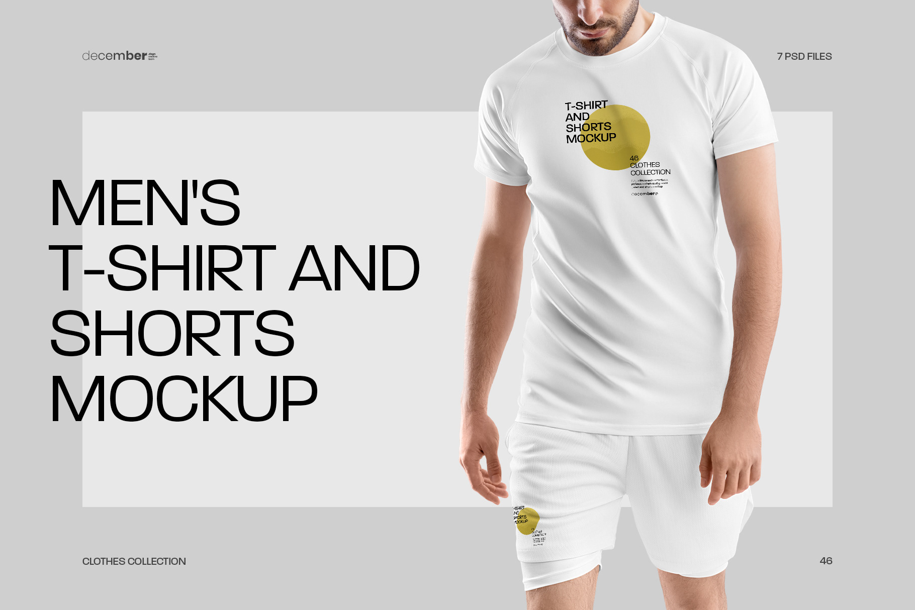 Creative Team December Dsgn 7 Mens Mockups T Shirt And Shorts 1 Free 7866