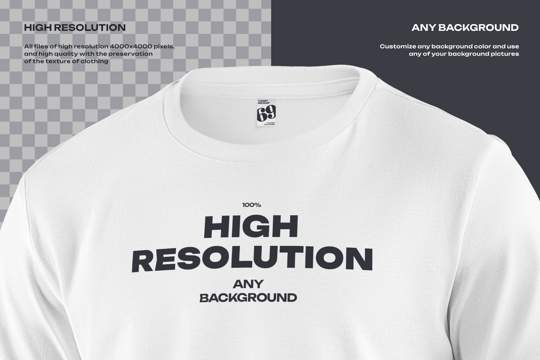 Creative Team December. dsgn - Mockups Man T-Shirt in 3D Style + 1 Free