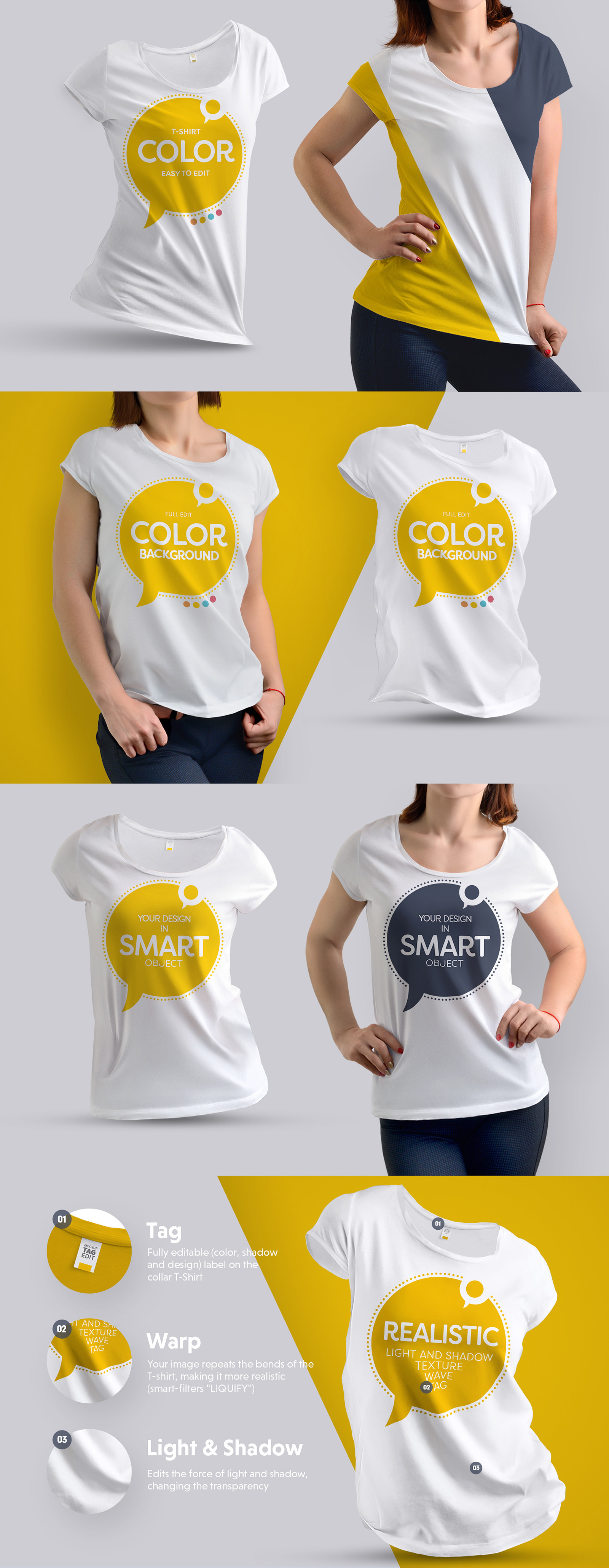 Gradient T-Shirt Mockup Graphics - YouWorkForThem