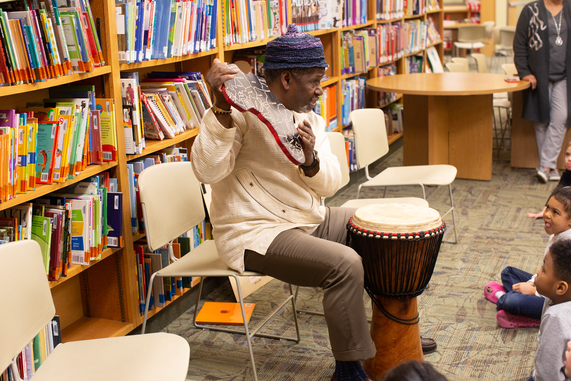 Proudly Discussing Black history With Pre-school Students, Grand Rapids, MI