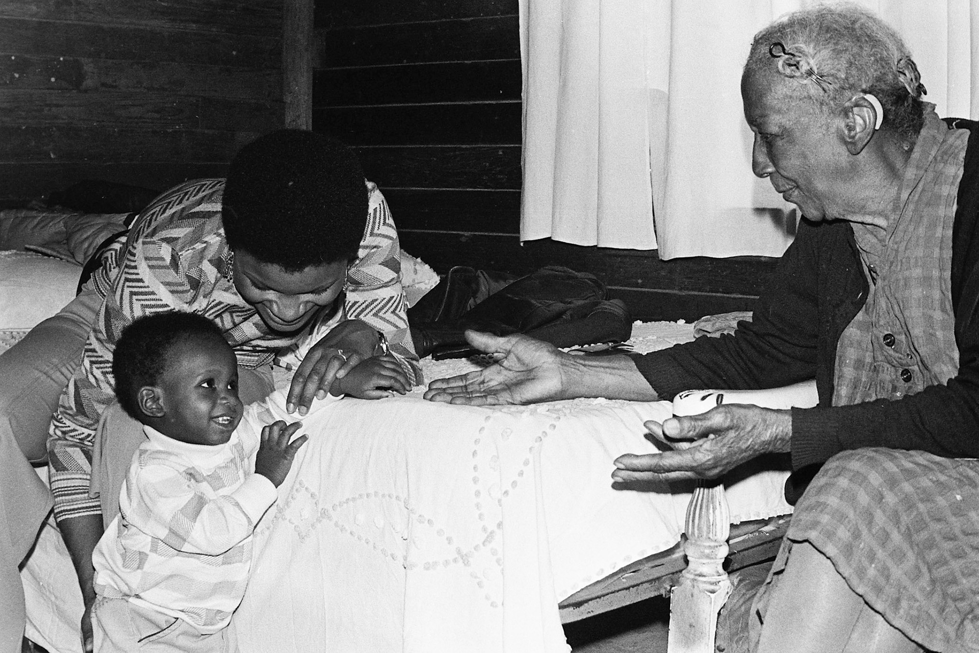 Asante & Maxine with  paternal great  aunt Winnie Cain, Birmingham, AL