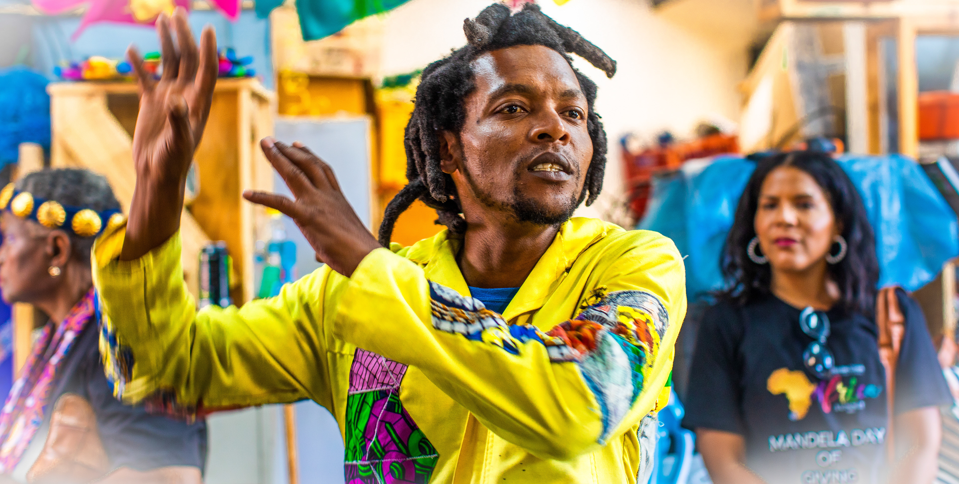 Art educator, Langa Township, Cape Town, South Africa