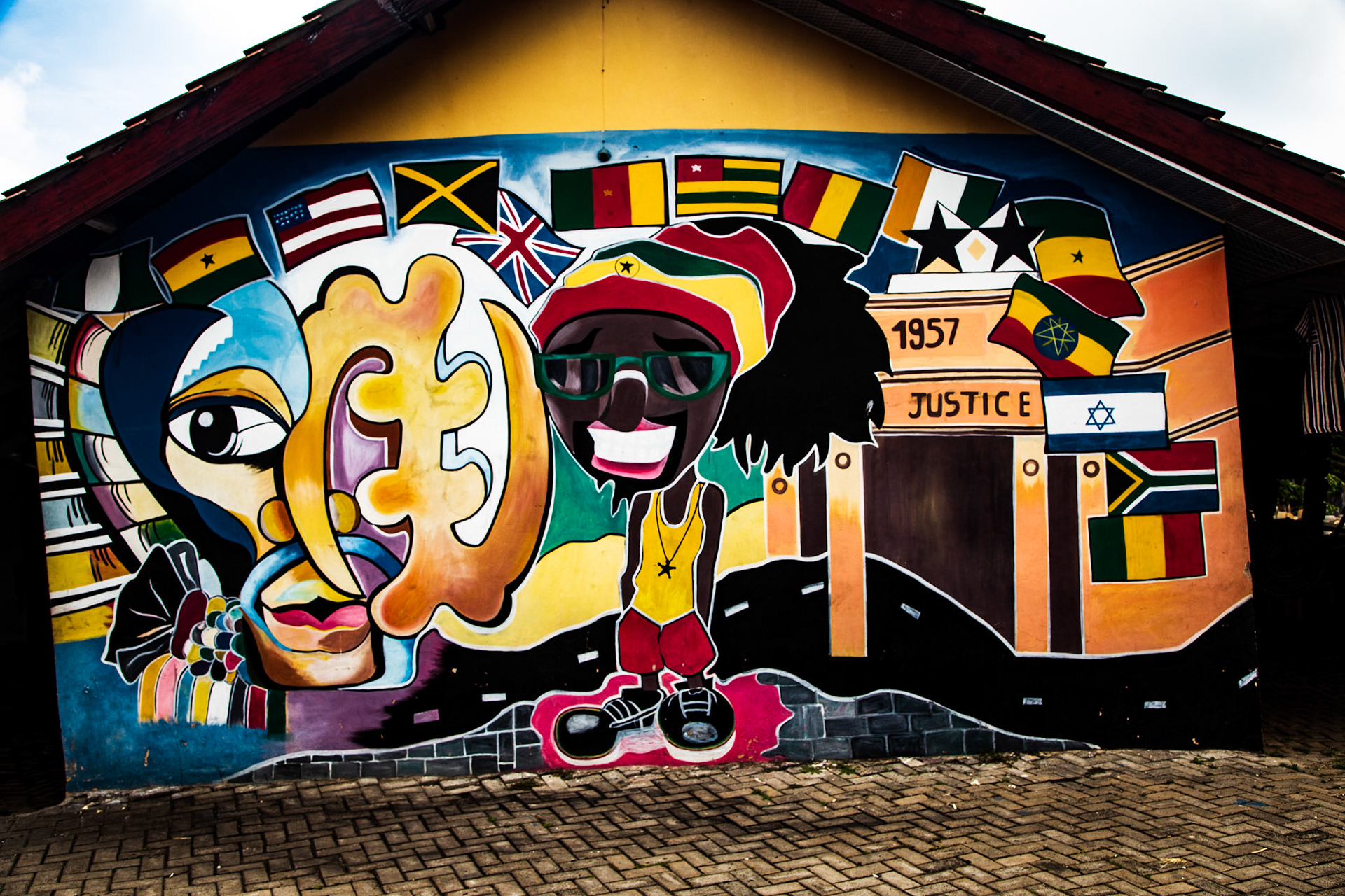 Mural Reflecting Ghanian Pride