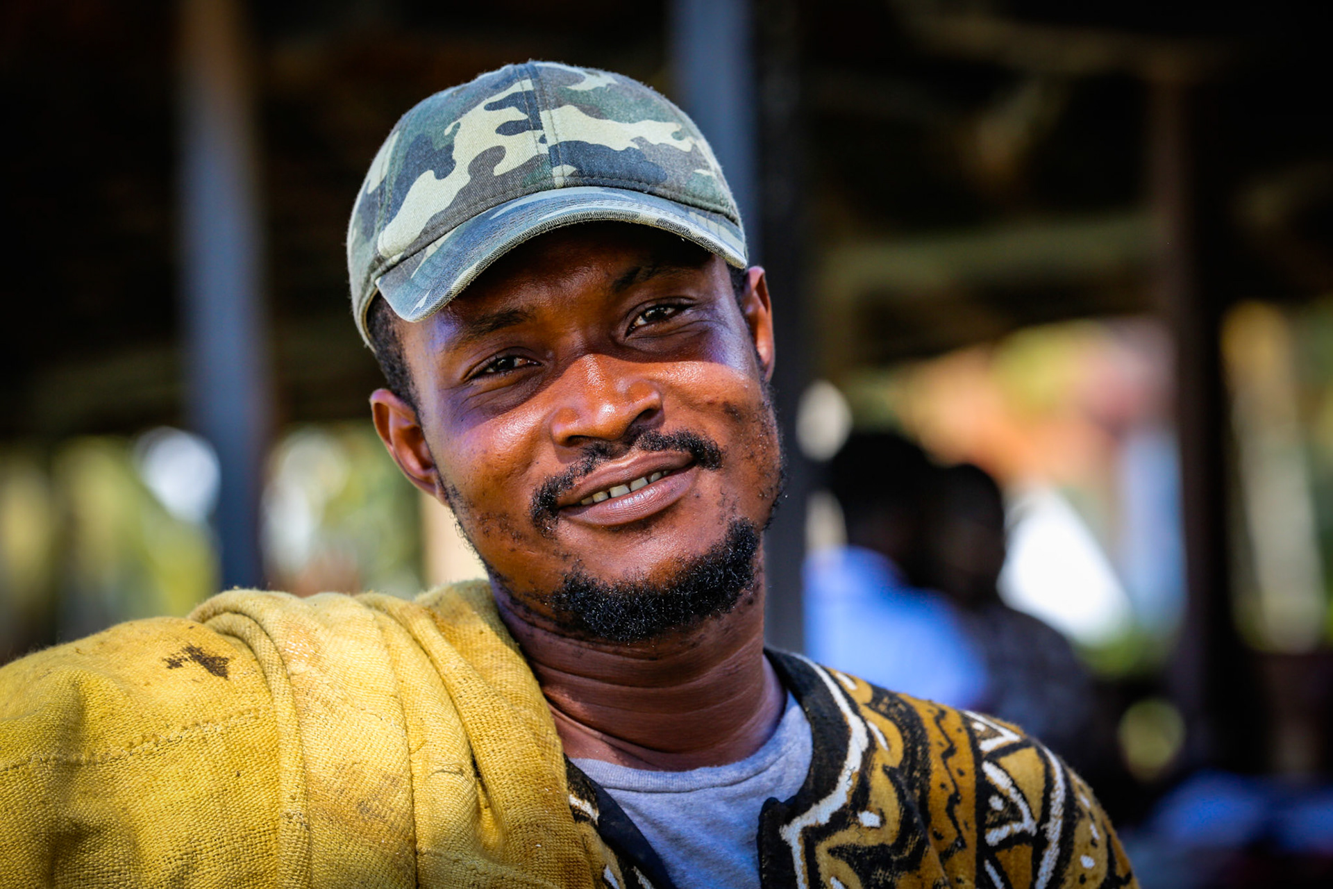 Salesman of Genuine Kente & Mud Cloth