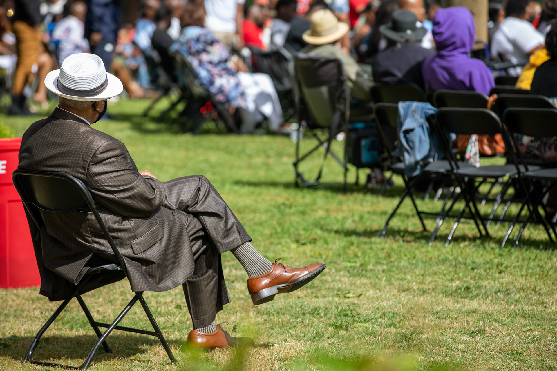 Talladega College Graduation Onlooker
