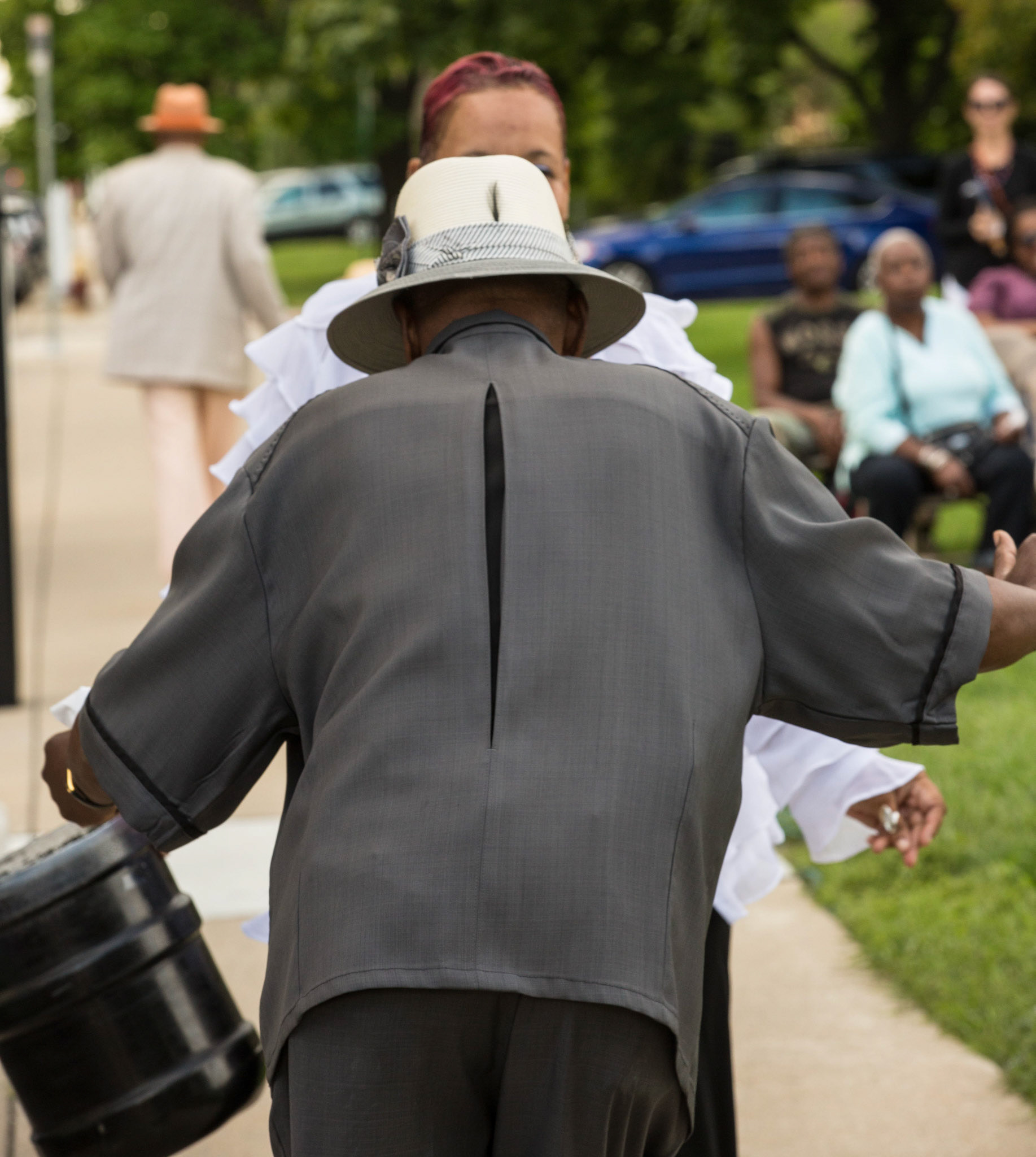 Dancing grand daddy demonstrating the "Black Bottom Stomp",Detroit, Michigan