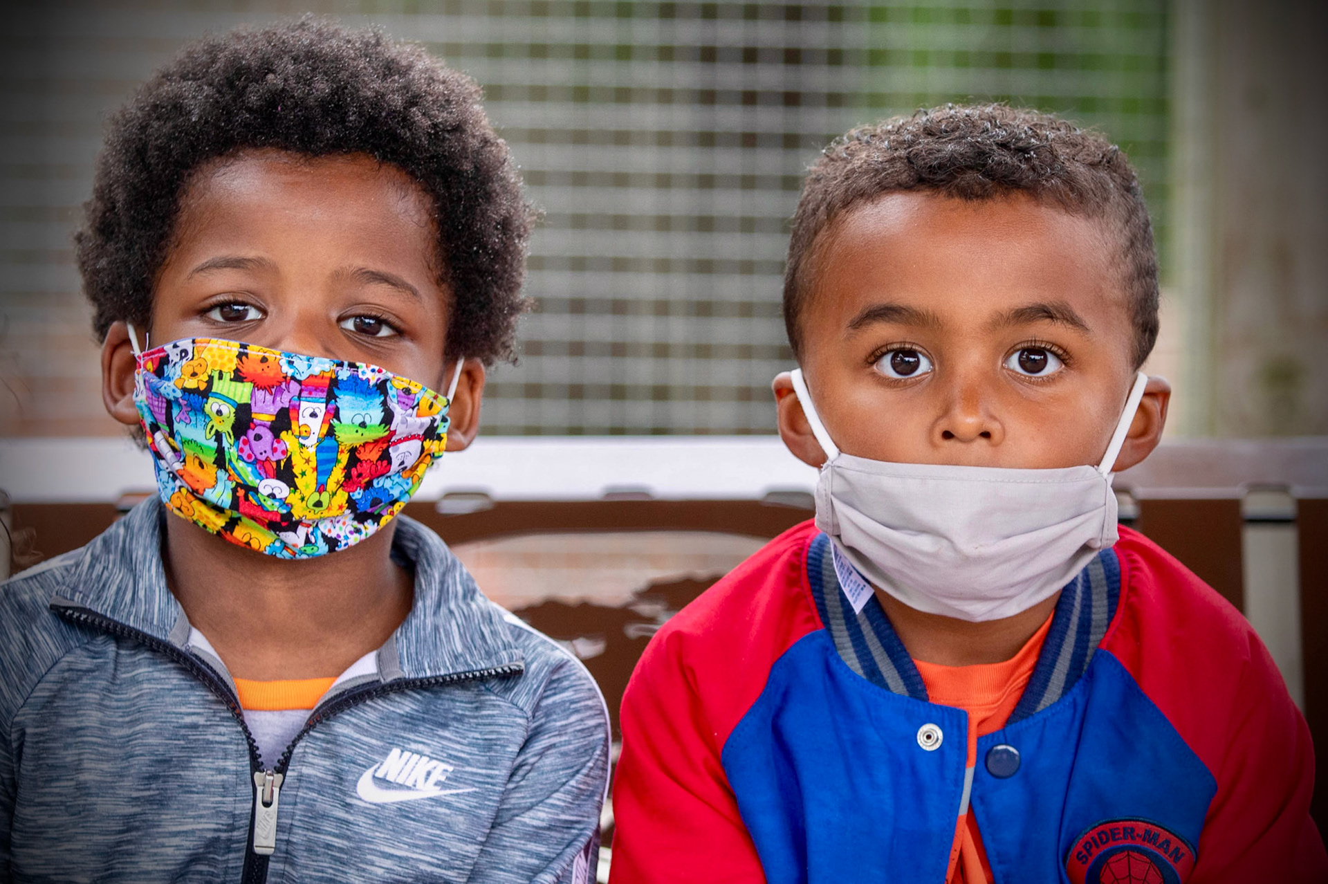Grandson Ransom (L) & Friend at His Birthday Party (Boulder Ridge Wild Animal Park), Alto, MI